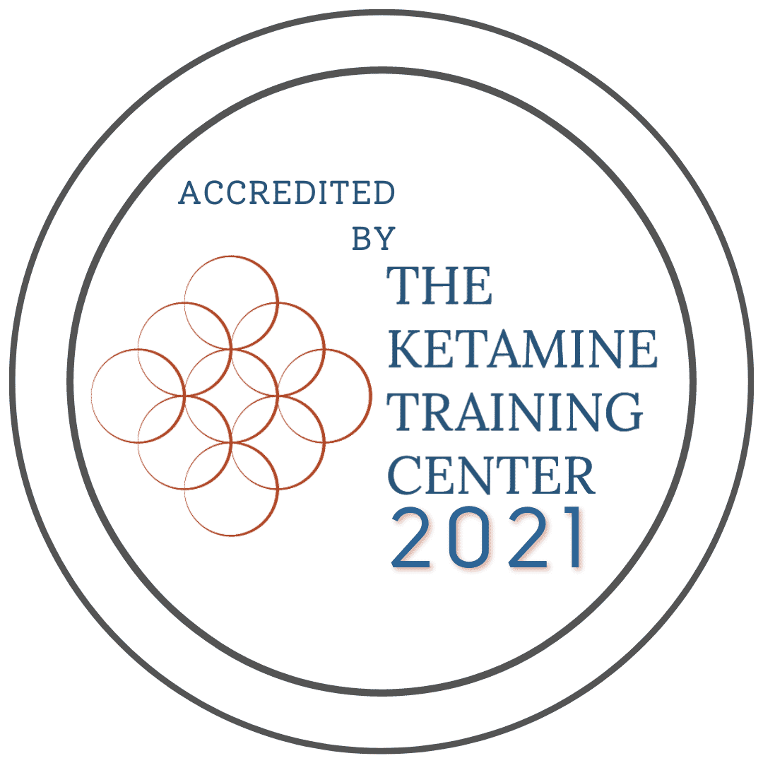 Accredited by The Ketamine Training Center in 2021.
