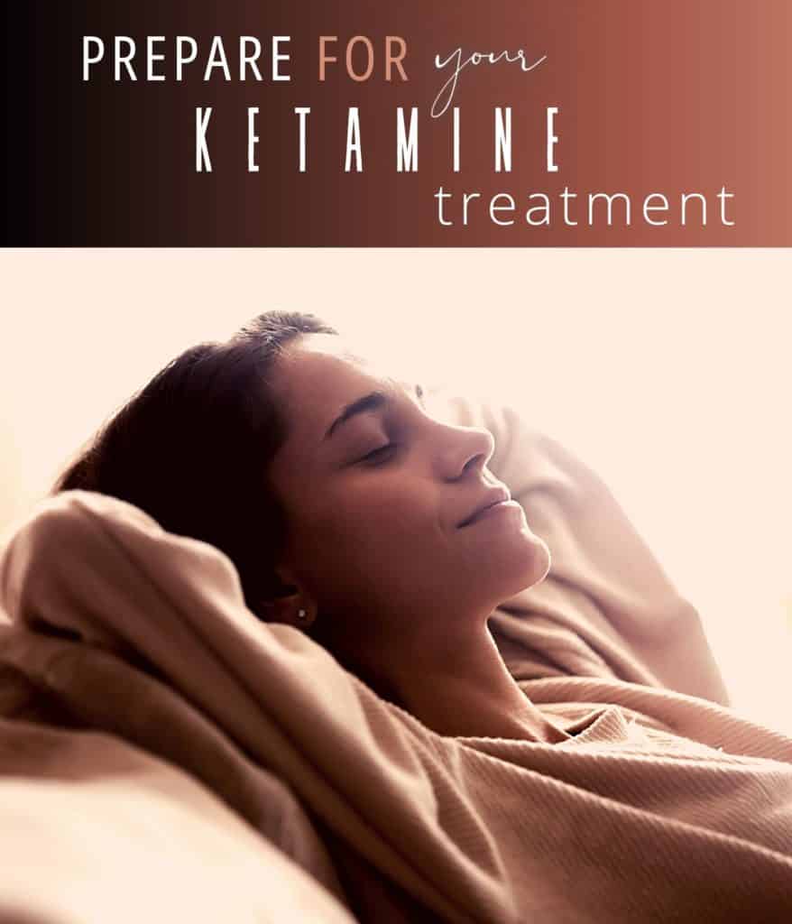 woman relaxing because she is prepared for ketamine therapy.
